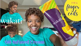 Wakati Oil Infused Cream [FINGER COILS ON COLORED TWA] | Mila B