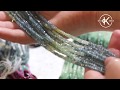 Moss Aquamarine Faceted Rondelle Beads | Kernowcraft