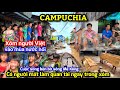 Cuộc sống đầy vui vẻ trong xóm người Việt ở Campuchia, xóm Chompa ở Phnom Penh vào mùa nước nổi.