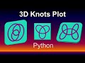 How to create 3D plots | knots in Python Matplotlib