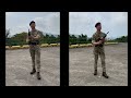 Rifle Exercises - The On Guard from the Slope Arms and The Slope Arms from the On Guard