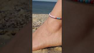 8Pcs Handmade Beaded Anklets for Women Boho Colorful Beads Ankle Bracelets #shorts