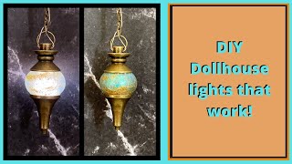 Dollhouse Lights - How to made Moroccan Style Dolls House Lights that work - Battery Powered - DIY