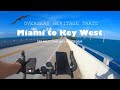 MIAMI TO KEY WEST bike ride in two days 180 miles. Florida Keys Overseas Heritage Trail.