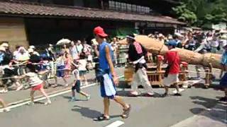 関川村　大したもん蛇まつり　2010年　１２．CIMG6578・84関川村役場出発wmv