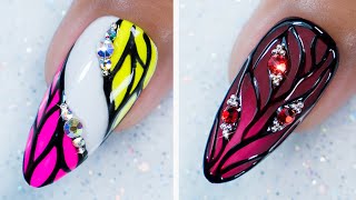 5 Easy Spring Leaves Nail Design Ideas + Tutorials | Colorful Nail Art Compilation