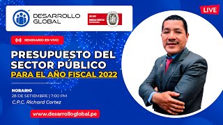 Presupuesto del Sector Público para el año fiscal 2022