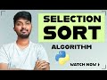 #1 Selection Sort Algorithm Explained (Full Code Included) - Python Algorithms Series for Beginners