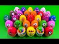 Digging Numberblocks in Rainbow Dinosaur Eggs with CLAY Coloring! Satisfying ASMR Videos