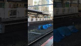 日曜朝9時前の錦糸町駅3番ホームから展望！！！総武緩行線上りE231発車！！3番線8:59発久里浜行は11両！