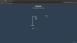 Hangman game using java-script part 1