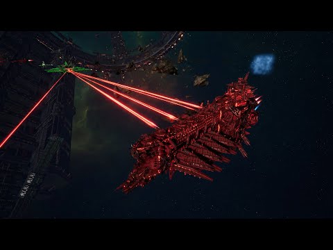 Word Bearers vs Necrons – Skalgrim Mod – Massive Battle – Battlefleet Gothic Armada 2