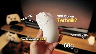 Mouse Gaming Wireless 300 RIBUAN TERBAIK, Dapet Charging Dock Juga !! (Review Vortexseries Oni X1)