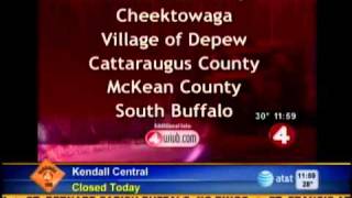 Travel restrictions throughout WNY
