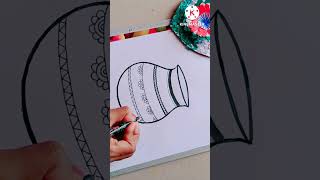 Janmashtami Special Drawing || Matki Drawing #shorts #youtubeshorts #viralshort