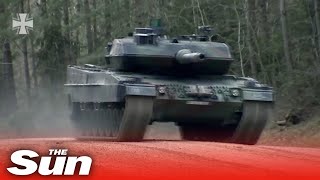 Closer look at German Leopard battle tanks set to bolster Ukrainian defences
