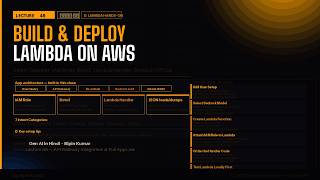 L48-part1 Build an Intent Classifier on AWS | Lambda Function, IAM Roles, Boto3 & Bedrock API Call