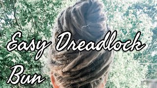 Easy Dreadlock Bun