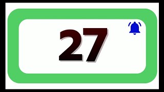 27 Seconds Countdown Timer With Sound Effect COLOR 4K HD 1080