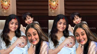 Alia Bhatt Share Cute Adorable VIDEO of her daughter Raha with Kareena Kapoor and Taimur Ali Khan