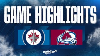 Colorado Avalanche vs. Winnipeg Jets - Game Highlights