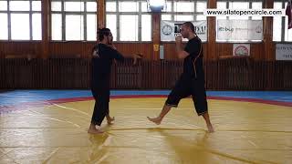 Langkah Depok + Sweep + Roundhouse Kick - Kucing Finish