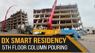 𝐃𝐗 𝐒𝐦𝐚𝐫𝐭 𝐑𝐞𝐬𝐢𝐝𝐞𝐧𝐜𝐲 Bahria Town Karachi 𝐂𝐨𝐧𝐬𝐭𝐫𝐮𝐜𝐭𝐢𝐨𝐧 𝐔𝐩𝐝𝐚𝐭𝐞𝐬! 5th Floor Column Pouring