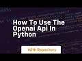 How to use the openai api in python