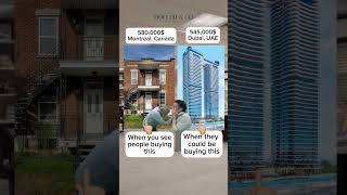 Montreal, Canada VS Dubai UAE Real Estate | Dubai Real Estate #shorts #dubai