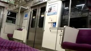 京成上野→日暮里 車内 Keisei series 3500 - the scenery from the train seat