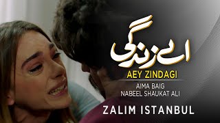 Nabeel Shaukat Alli And Aima Baig | Song | Aey Zindagi | Zalim Istanbul | Turkish Drama | RP2G