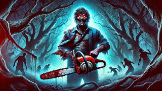 The insane maniac, the chainsaw-wielding killer, murders humans in the mysterious horror forest