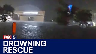 Deputy rescues person trapped in flash flood | FOX 5 News