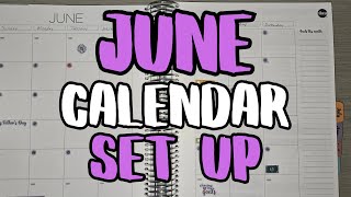 June 2024 Calendar Set Up | Saving $20K | Zero Based Budgeting |