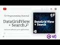 How to Populate and Implement search in DatagridView in C# Winforms (2025)