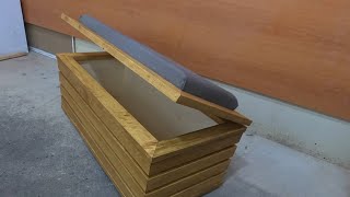 Hurda paletler'den sandıklı puf yapmak / make storage chest from pallet