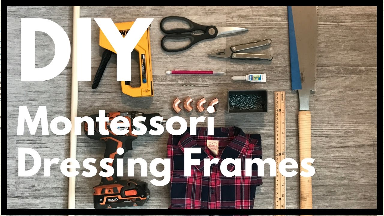 DIY Montessori Dressing Frames - How - To - YouTube