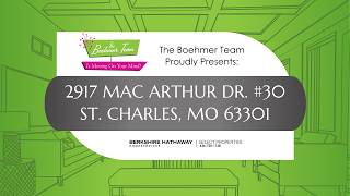 New Listing/ 2917 Mac Arthur Dr Saint Charles MO 63301/ The Boehmer Team