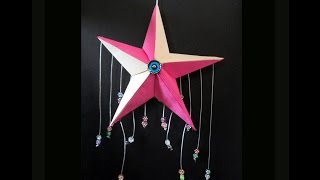 Home Made Star Wall Hanging/Origami 3d Star