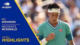 Kei Nishikori vs Mackenzie McDonald Highlights | 2021 US Open Round 2
