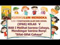 Kurikulum Merdeka : IPAS Kelas 5 BAB 1 Melihat Karena Cahaya - Sifat-Sifat Cahaya