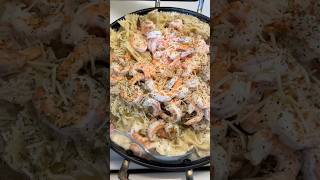 How to make a Shrimp Pasta #recipe #shrimppasta #cookingchannel #asmr #shortsyoutube