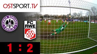 Elfmeter in Nachspielzeit, RWE wieder Tabellenspitze: TeBe - RW Erfurt 1:2 | Regionalliga Nordost