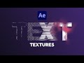 Animated Textures on Text | After Effects Tutorial