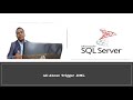 DML Trigger in #sqlserver