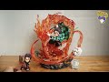 unboxing demon slayer statue 1 6 scale tanjiro kamado 鬼滅之刃 竈門炭治郎 火之神神樂 gk開箱