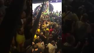 Watford fans winding West Ham fans up, after coming from 2-0 down to win 4-2 on Saturday.