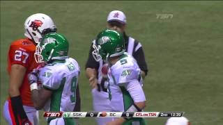 CFL Recap: Saskatchewan 6, BC 17 - November 3, 2012