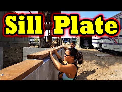 How do you attach a sill plate to concrete?