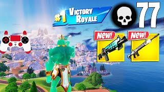 77 Elimination Solo Vs Squads Gameplay Wins (NEW Fortnite Season 2 PS4 Controller)
